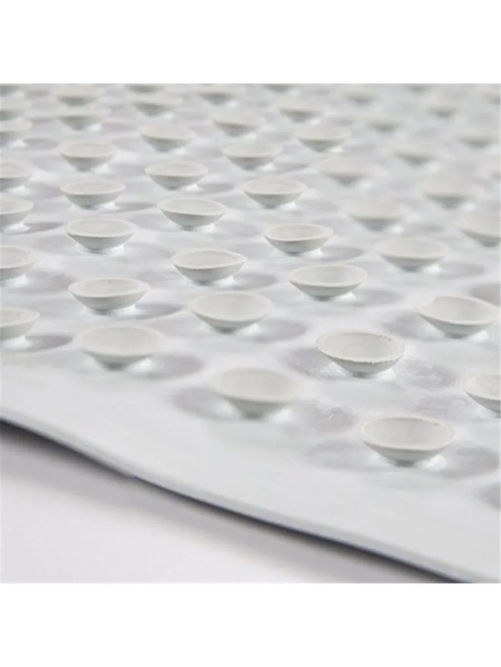 Rubber Bath Mat Non Slip Shower Mat Suction Cup Safety Mat Waterproof White